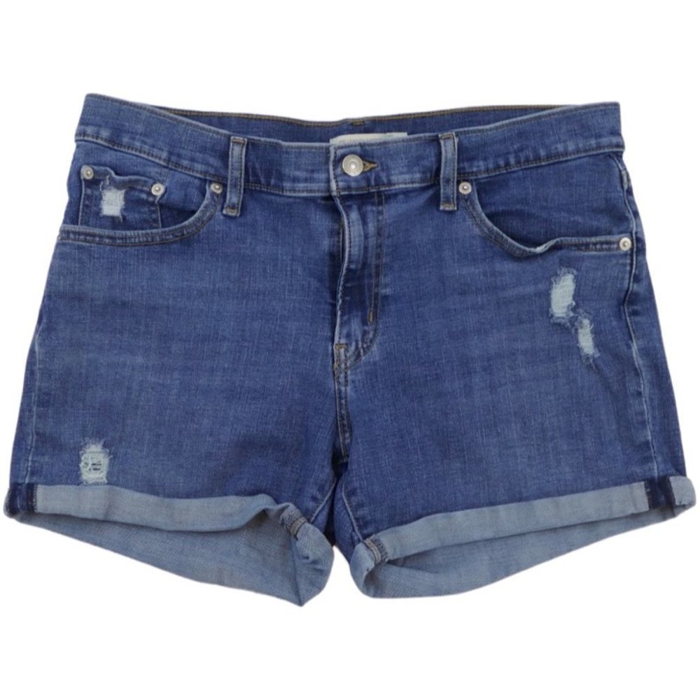 Levi's Mid Length Distressed Shorts